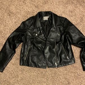 ASOS Polyurethane & Polyester “LEATHER” jacket